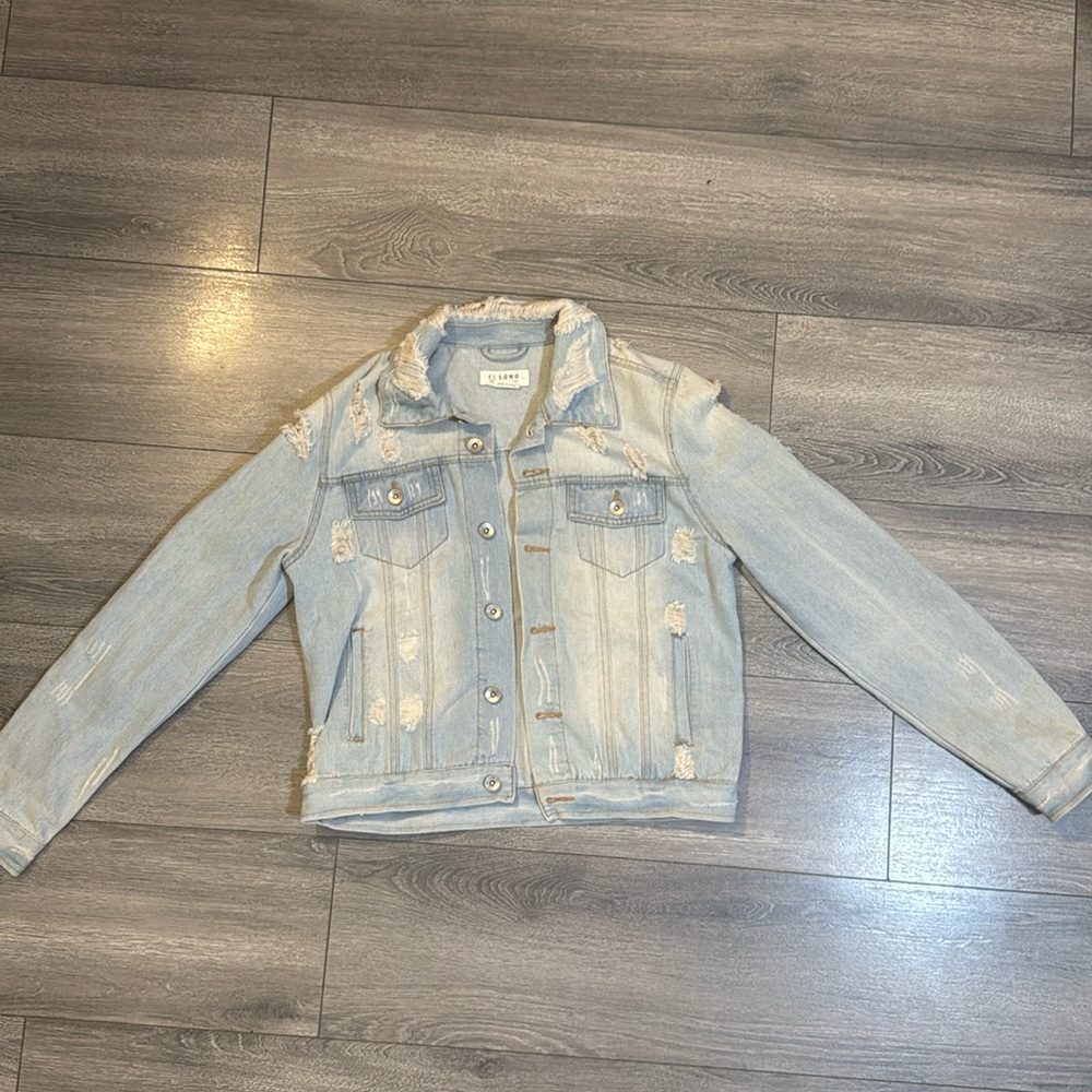 Distressed Jean Jacket